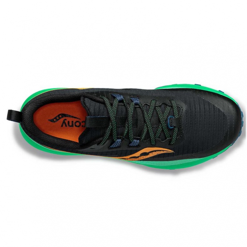 Saucony Peregrine 13 Men's Trail Running Shoes Black / Green | Riyadh CLPZV