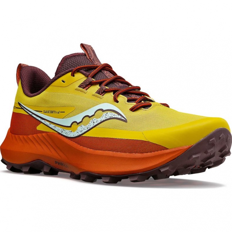 Saucony Peregrine 13 Men's Trail Running Shoes Yellow / Orange | Jeddah UJNZP