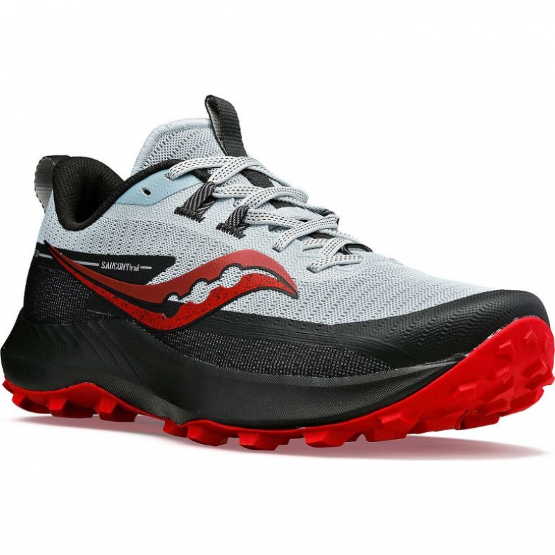 Saucony Peregrine 13 Men's Trail Running Shoes White / Black | KSA SLDNT