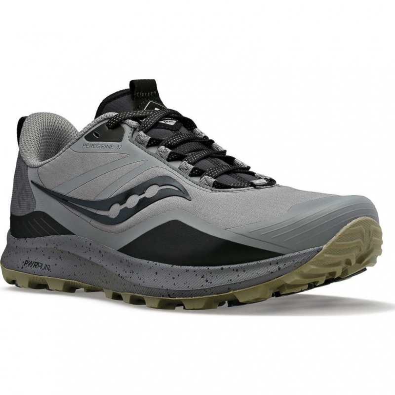 Saucony Peregrine ICE+ 3 Men's Trail Running Shoes Grey | Jeddah AEDZG