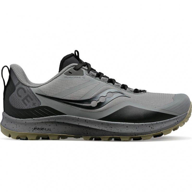 Saucony Peregrine ICE+ 3 Men\'s Trail Running Shoes Grey | Jeddah AEDZG