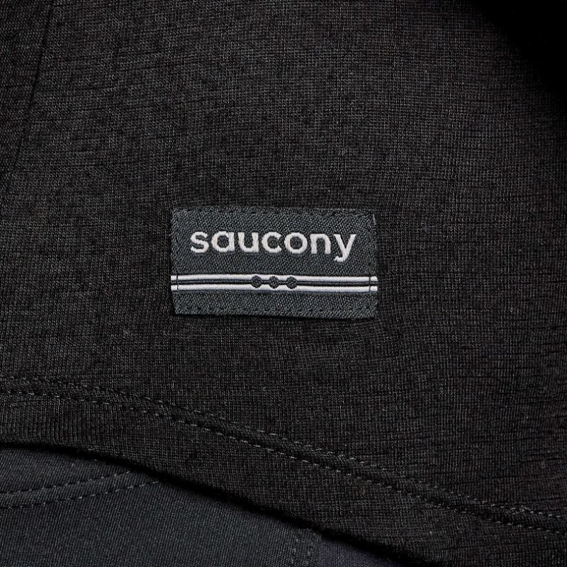 Saucony Peregrine Merino Long Sleeve Women's T-Shirt Black | KSA HVQCG