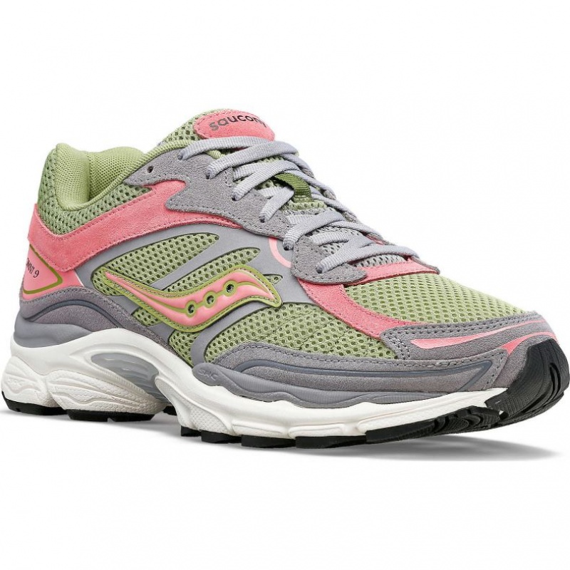 Saucony ProGrid Omni 9 Premium Women's Sneakers Grey / Green / Pink | Riyadh ELHCB