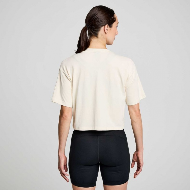 Saucony Recovery Boxy Women's T-Shirt White | KSA YQBPI