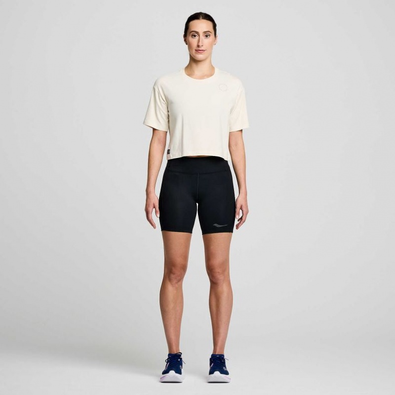 Saucony Recovery Boxy Women's T-Shirt White | KSA YQBPI