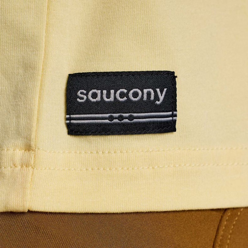 Saucony Recovery Boxy Women's T-Shirt Yellow | Riyadh MOJPC