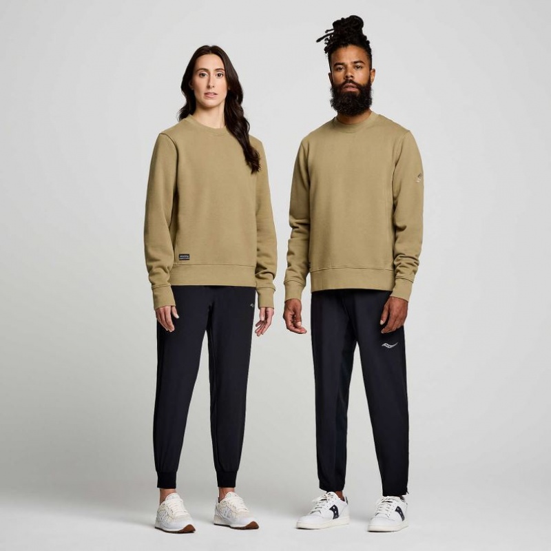 Saucony Recovery Crew Men's Sweatshirt Olive | Jeddah WSIJL