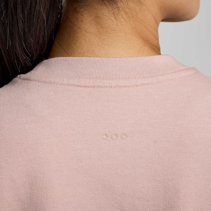 Saucony Recovery Crew Women's Sweatshirt Pink | Riyadh VCBDZ