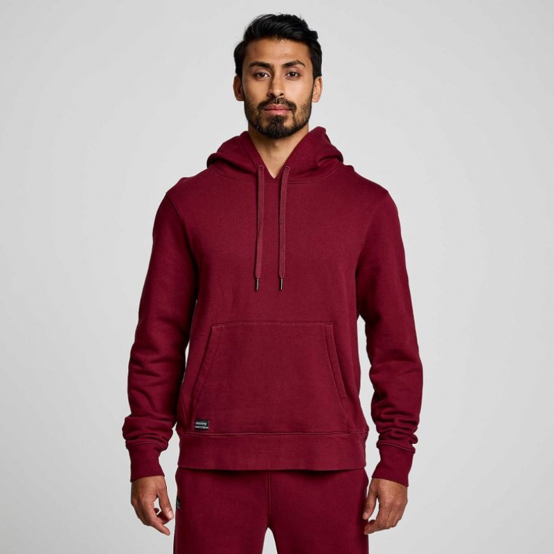 Saucony Recovery Men\'s Hoodie Red | Riyadh MPLGI