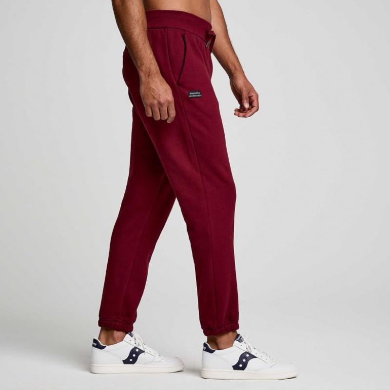 Saucony Recovery Men's Jogger Burgundy | KSA SGRLM