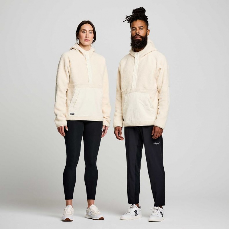 Saucony Recovery Sherpa Pullover Men's Hoodie Cream | KSA GTVMU