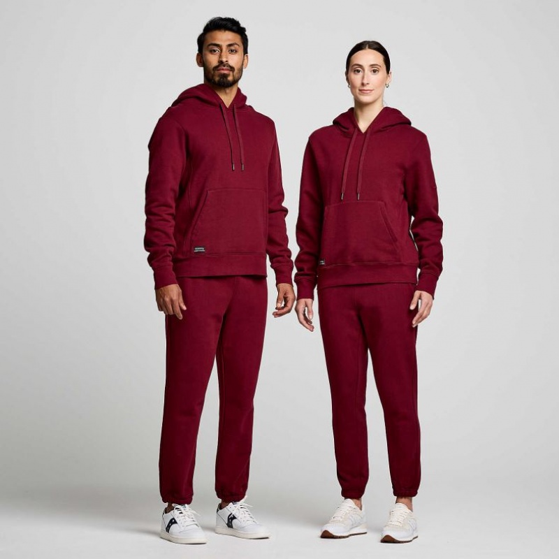 Saucony Recovery Women's Hoodie Burgundy | Riyadh JNHWP