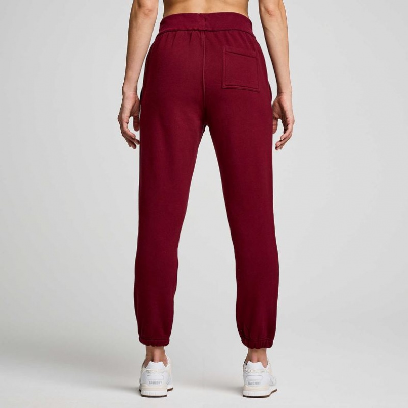 Saucony Recovery Women's Jogger Burgundy | Riyadh HERYC