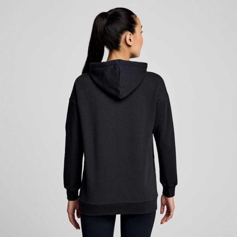 Saucony Recovery Zip Tunic Women's Hoodie Black | KSA XLIFK