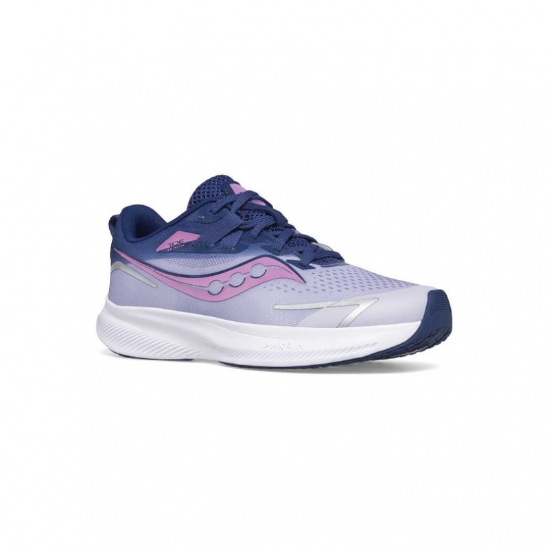 Saucony Ride 15 Big Kids' Sneakers Purple / Indigo | KSA SZCRP