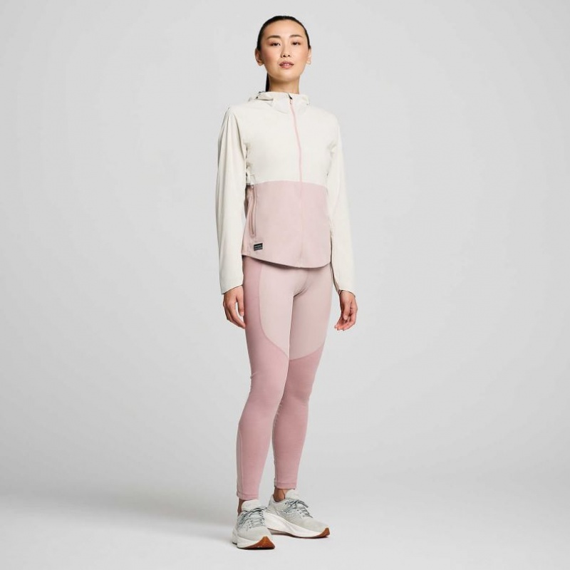 Saucony Runshield Women's Jacket White / Pink | KSA PLEGO