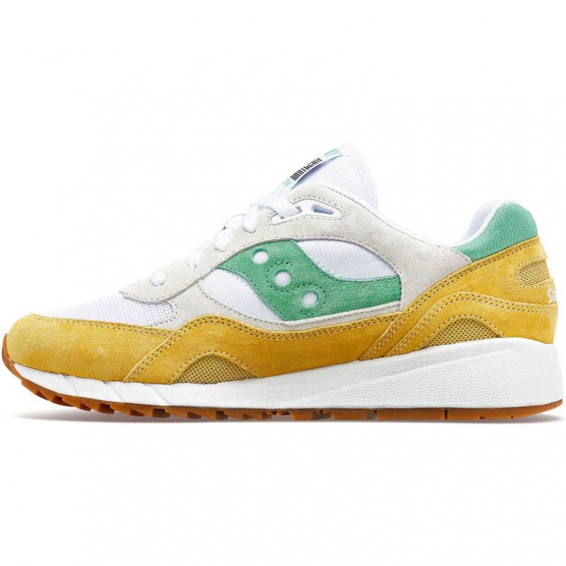 Saucony Shadow 6000 Women's Sneakers White / Yellow / Green | Riyadh PUORQ