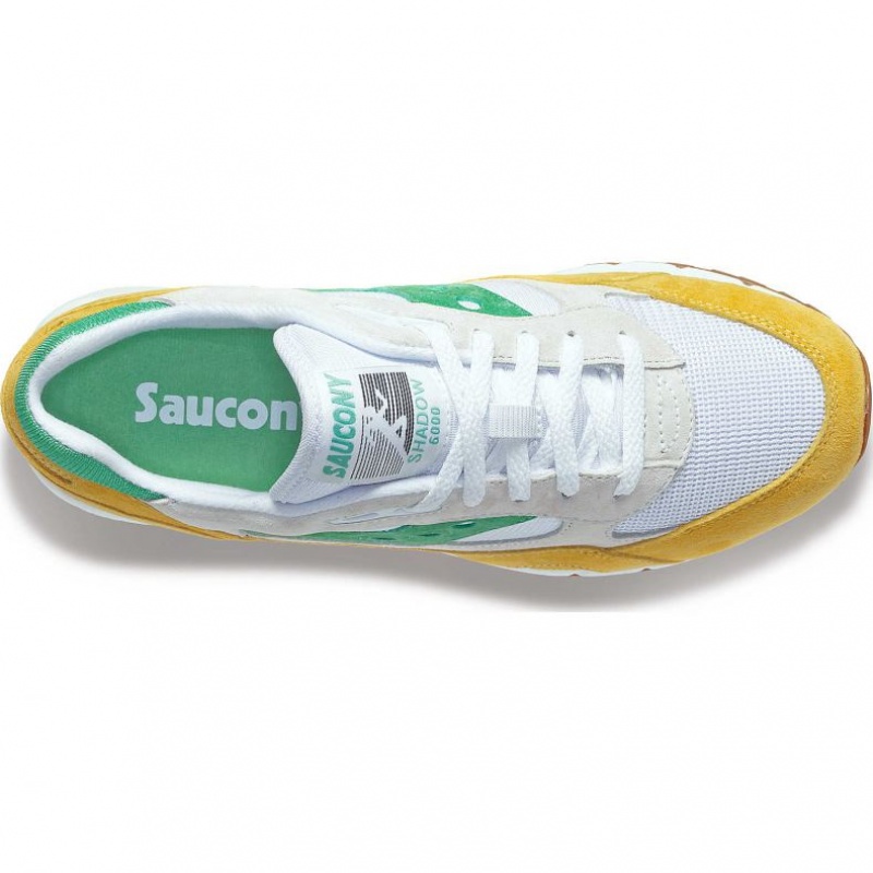 Saucony Shadow 6000 Women's Sneakers White / Yellow / Green | Riyadh PUORQ