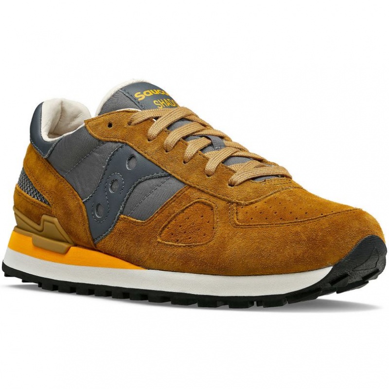 Saucony Shadow Original Premium Men's Sneakers Brown / Grey | KSA ILYQE