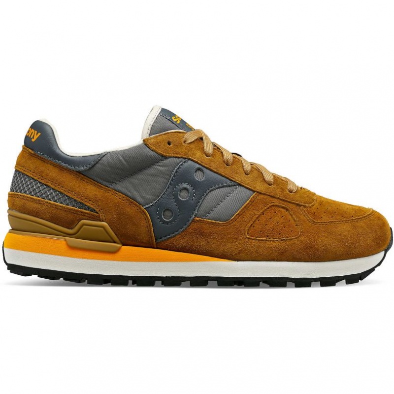 Saucony Shadow Original Premium Men\'s Sneakers Brown / Grey | KSA ILYQE