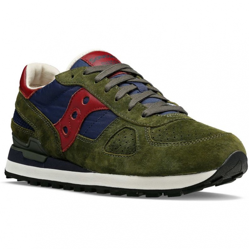 Saucony Shadow Original Premium Men's Sneakers Olive | Riyadh DVXJK