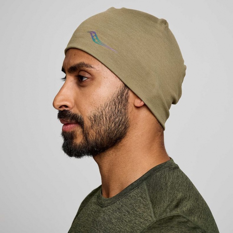 Saucony Solstice Men\'s Beanie Olive | Riyadh QVZWJ