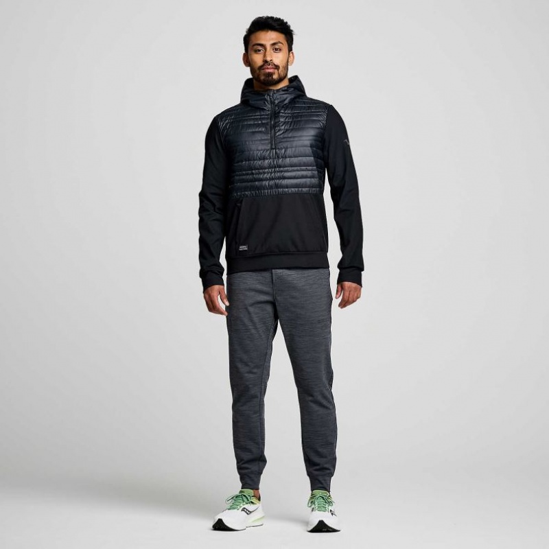 Saucony Solstice Oysterpuff Men's Hoodie Black | Riyadh BMZRD