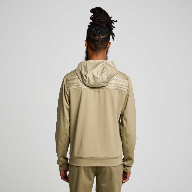 Saucony Solstice Oysterpuff Men's Hoodie Olive | Jeddah FYAWU