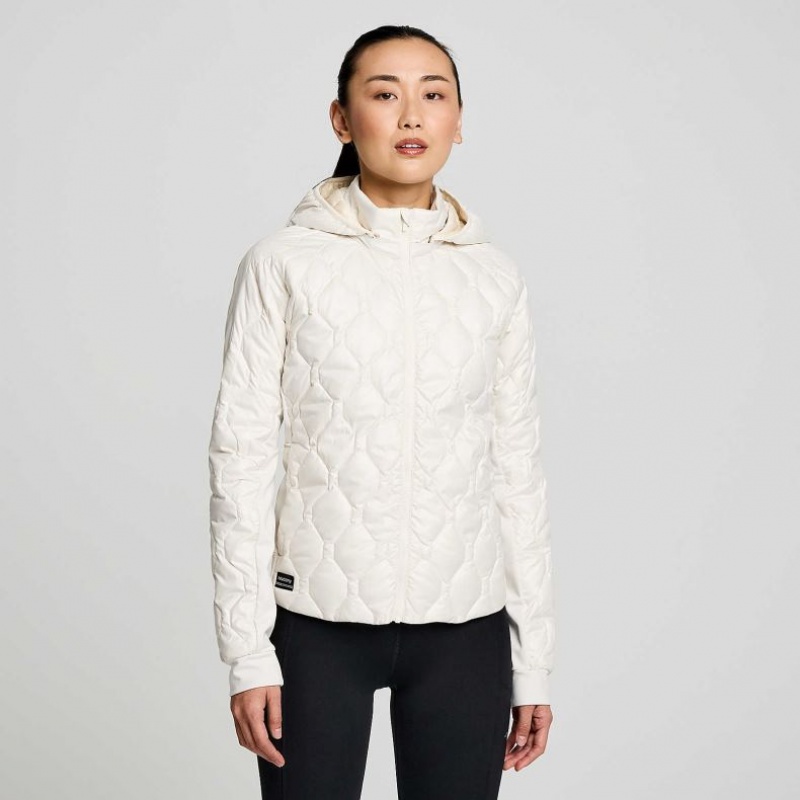 Saucony Solstice Oysterpuff Women\'s Jacket White | Jeddah AFCUW