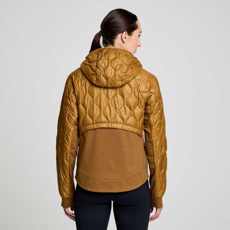 Saucony Solstice Oysterpuff Women's Jacket Brown | KSA XSUKF