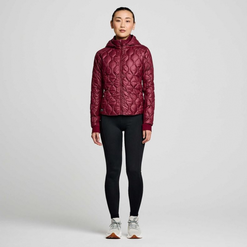 Saucony Solstice Oysterpuff Women's Jacket Burgundy | Riyadh NPCRE