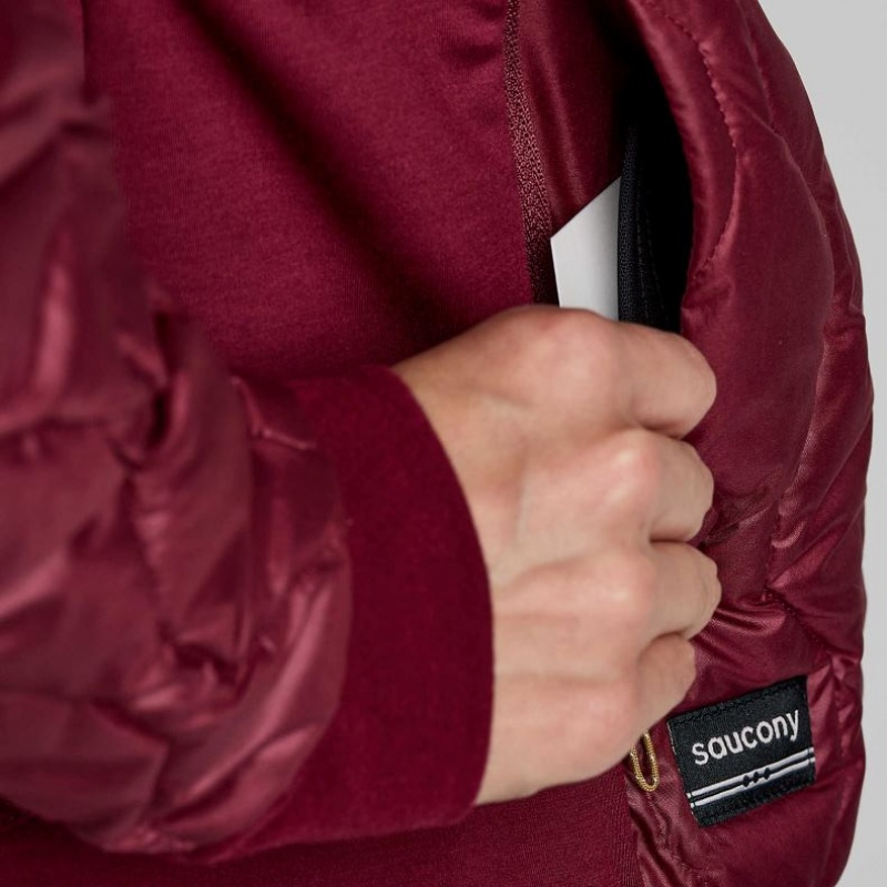 Saucony Solstice Oysterpuff Women's Jacket Burgundy | Riyadh NPCRE