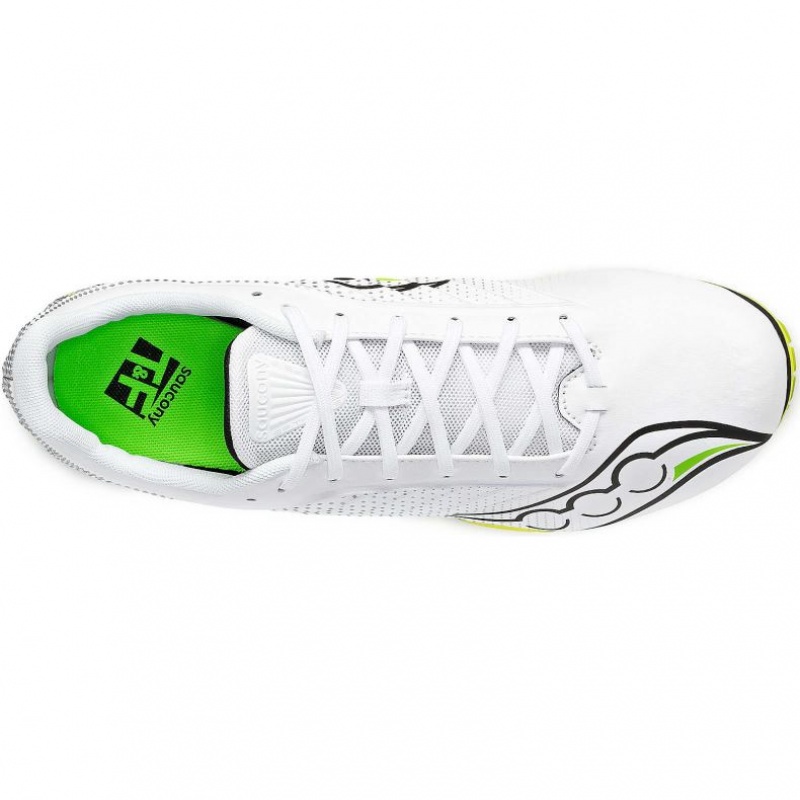 Saucony Spitfire 5 Men's Spikes White | Riyadh WNJKL