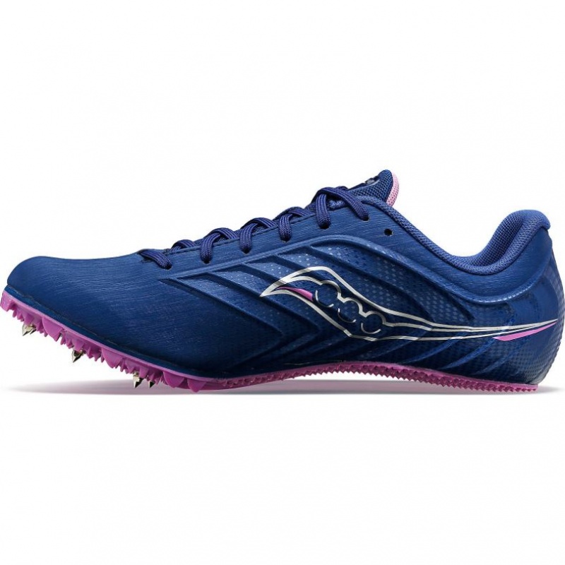 Saucony Spitfire 5 Women's Spikes Indigo | Riyadh FSGZL