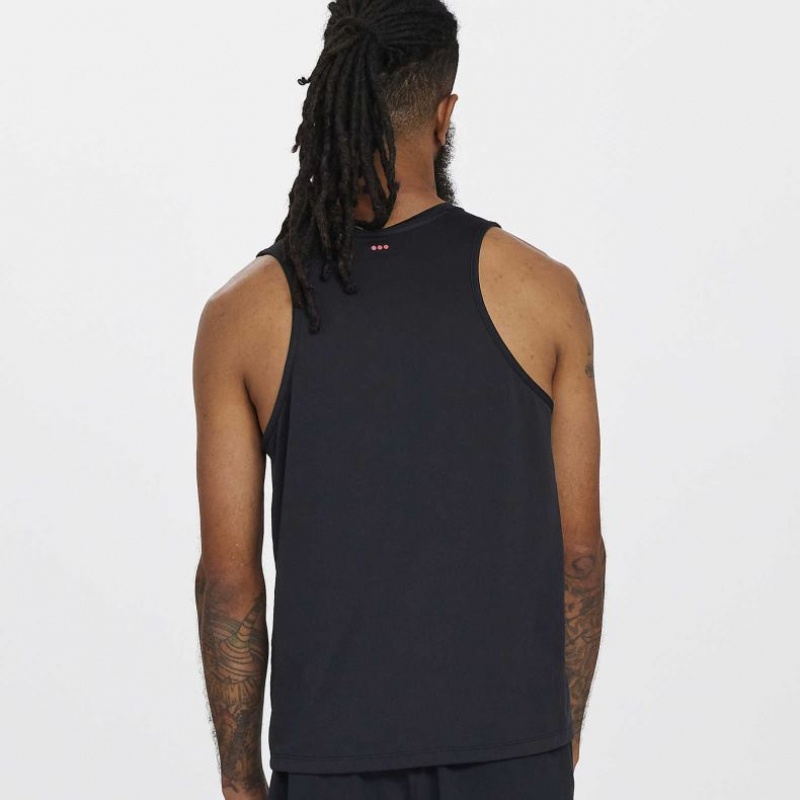 Saucony Stopwatch Men's Singlet Black | Jeddah MGYNH