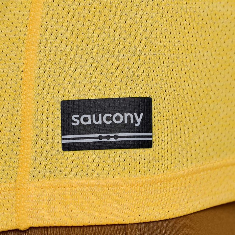 Saucony Stopwatch Women's Singlet Yellow | KSA DAPEN