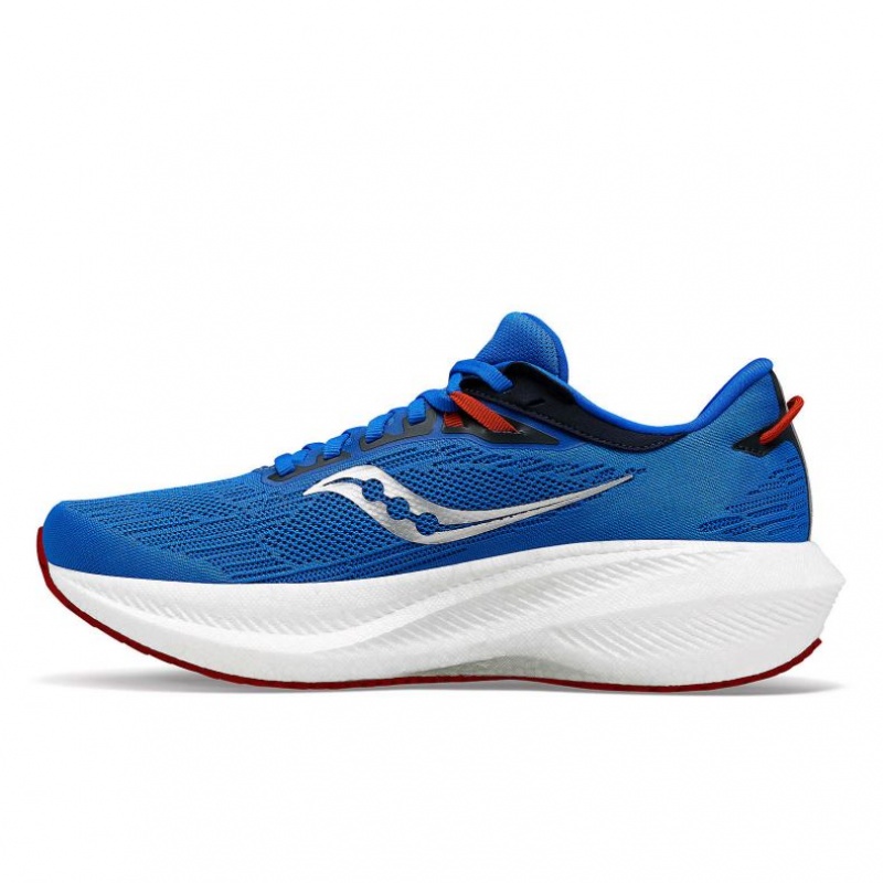 Saucony Triumph 21 Men's Running Shoes Blue | Jeddah RHJVW