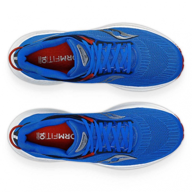 Saucony Triumph 21 Men's Running Shoes Blue | Jeddah RHJVW