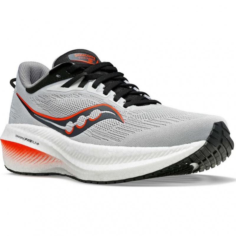 Saucony Triumph 21 Men's Running Shoes Grey | Riyadh TDHFP