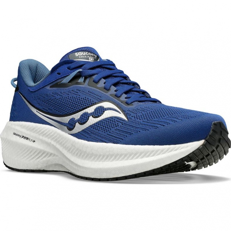 Saucony Triumph 21 Men's Running Shoes Indigo | Jeddah GEHSU