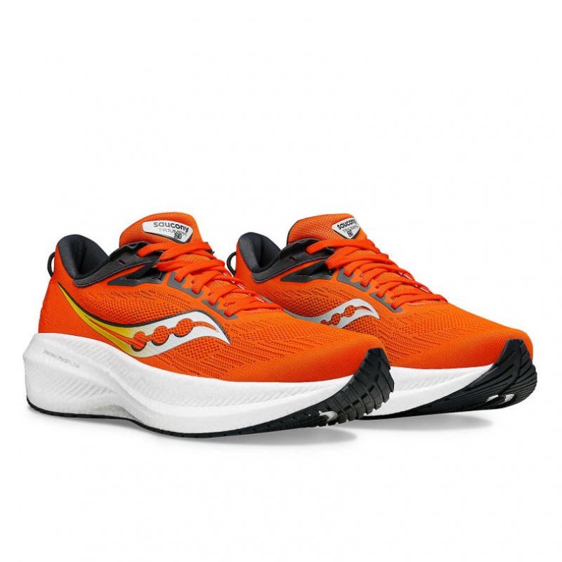 Saucony Triumph 21 Men's Running Shoes Orange | Riyadh DMFUP