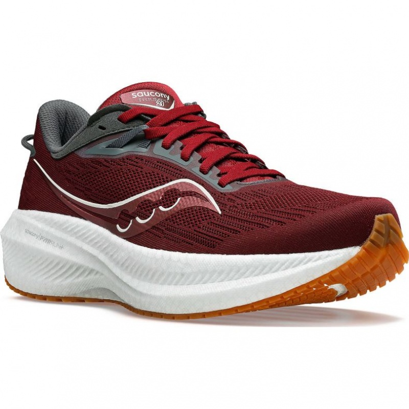 Saucony Triumph 21 Men's Running Shoes Red | KSA XHZJC