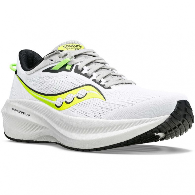 Saucony Triumph 21 Men's Running Shoes White | KSA NXMUW