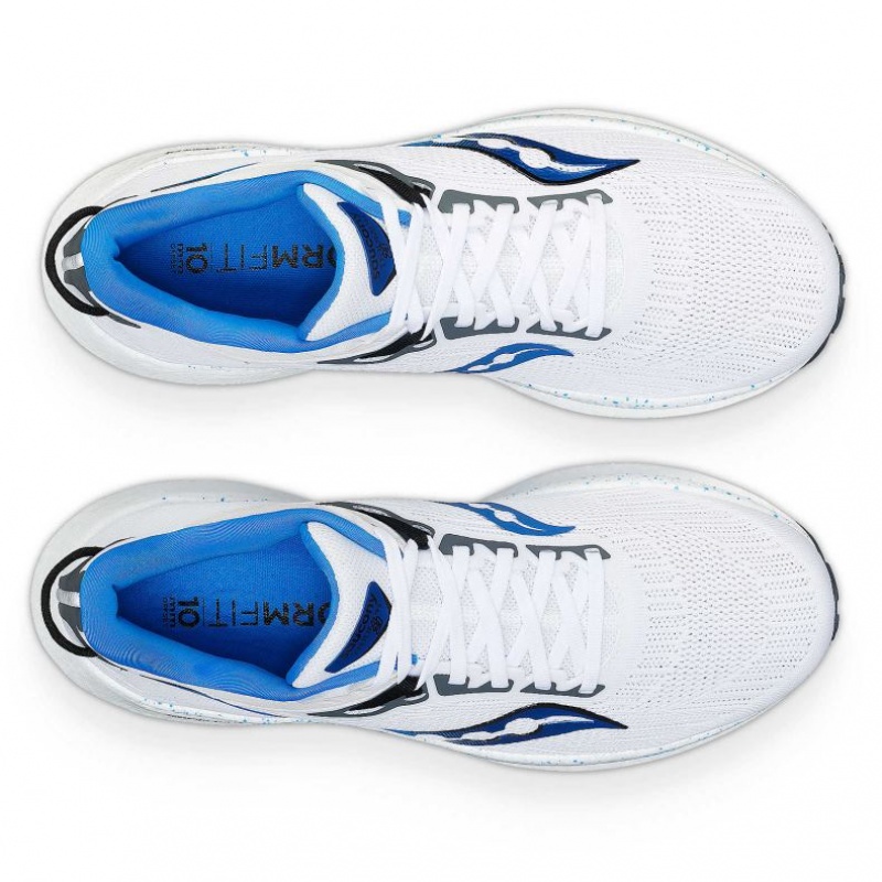 Saucony Triumph 21 Men's Running Shoes White | Riyadh WQVFH