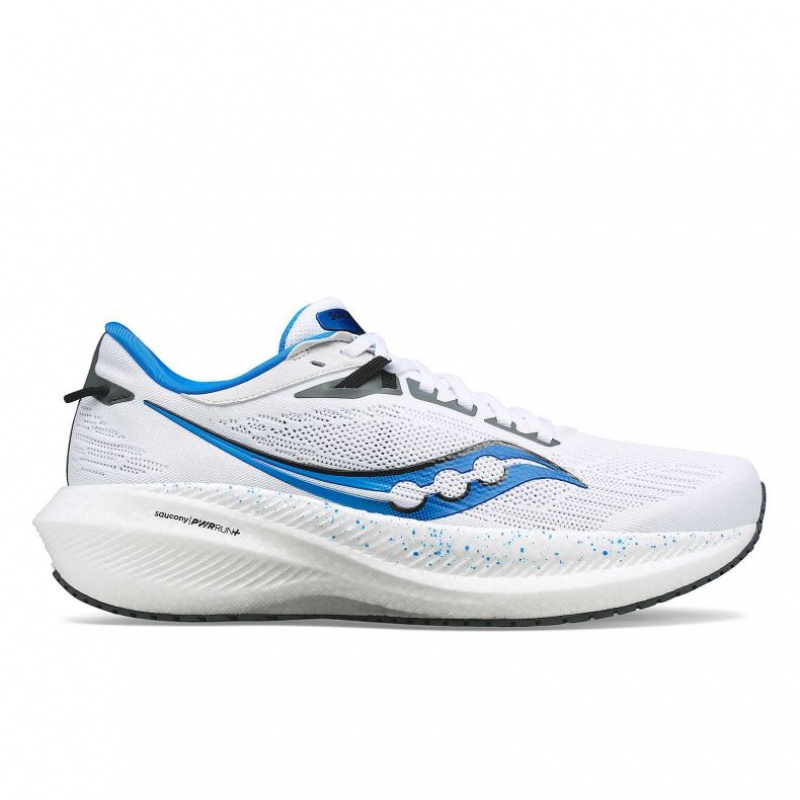 Saucony Triumph 21 Men\'s Running Shoes White | Riyadh WQVFH