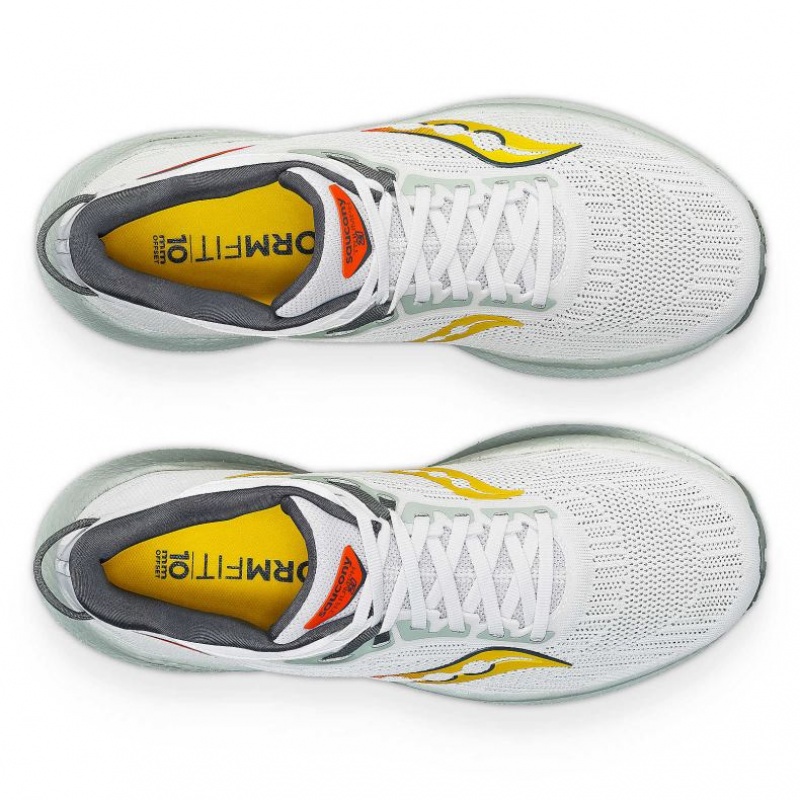 Saucony Triumph 21 Men's Running Shoes White | Jeddah GSDAO