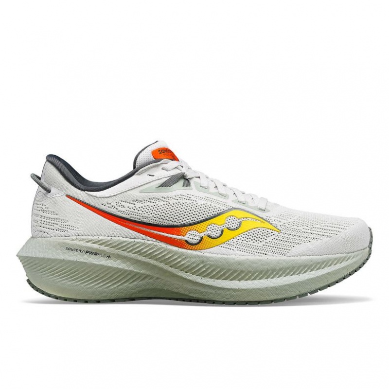 Saucony Triumph 21 Men\'s Running Shoes White | Jeddah GSDAO