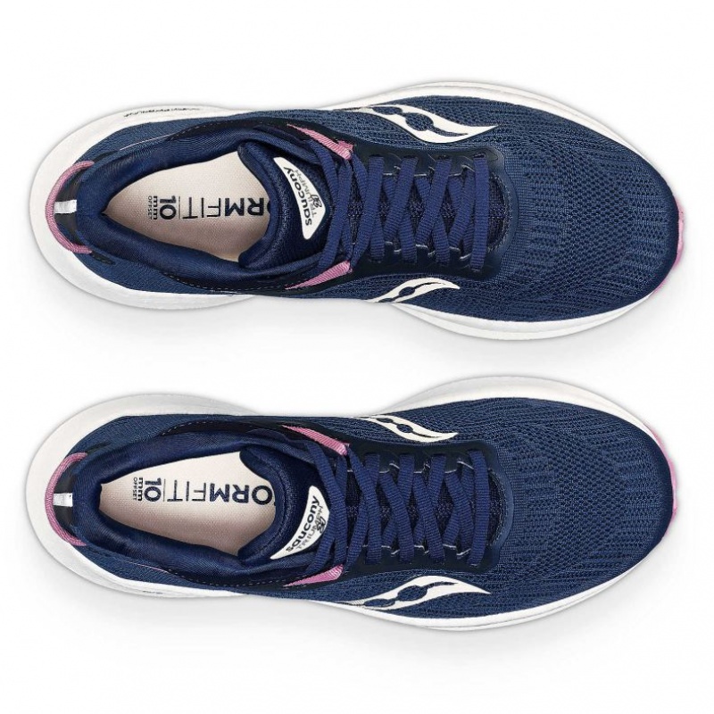 Saucony Triumph 21 Women's Running Shoes Navy | KSA TXSAH