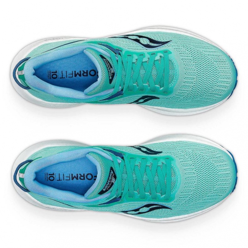 Saucony Triumph 21 Women's Running Shoes Turquoise | Jeddah JCYGE