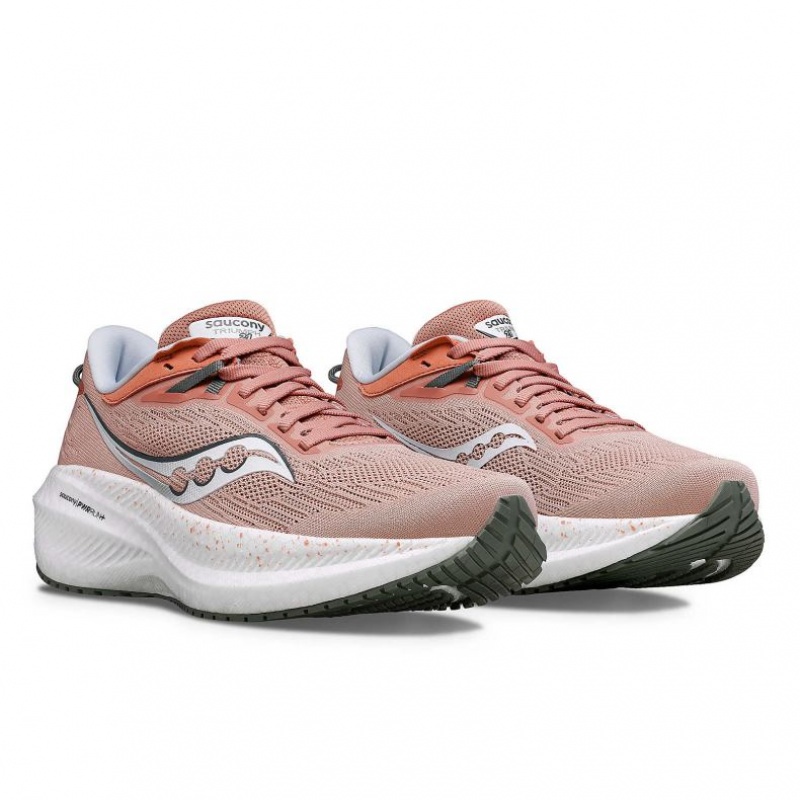 Saucony Triumph 21 Women's Running Shoes Coral | KSA OEGFS